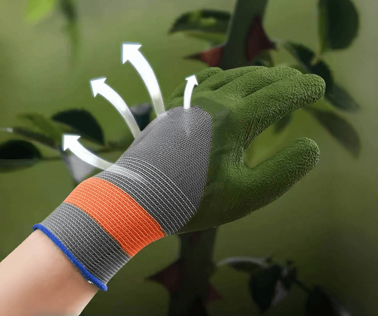 Thorn-proof and Flexible Garden Gloves - Ideal for Rose Pruning, Gardening and Flower Arranging