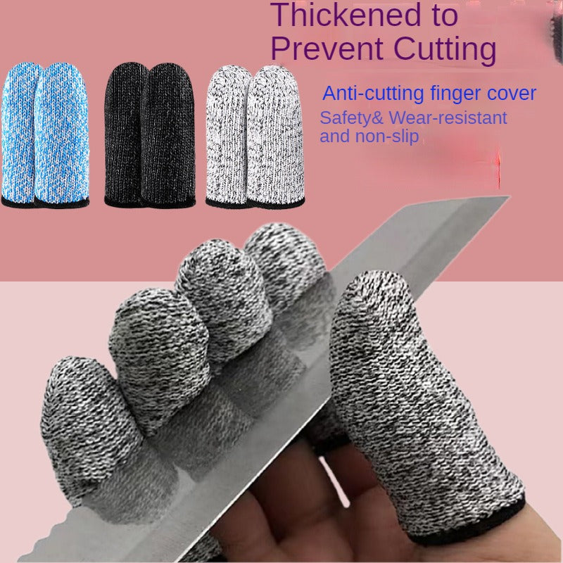 Cut-Resistant Finger Cots Gloves for Gardening, and Precision Work – Durable Metal Picking Protection Finger Covers