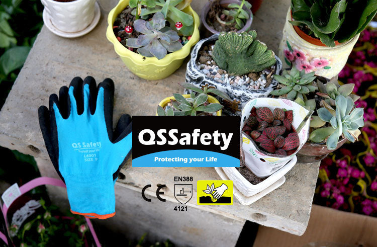 Gardening and Landscaping Protective Gloves with Palm Coating - Horticultural Planting Gloves