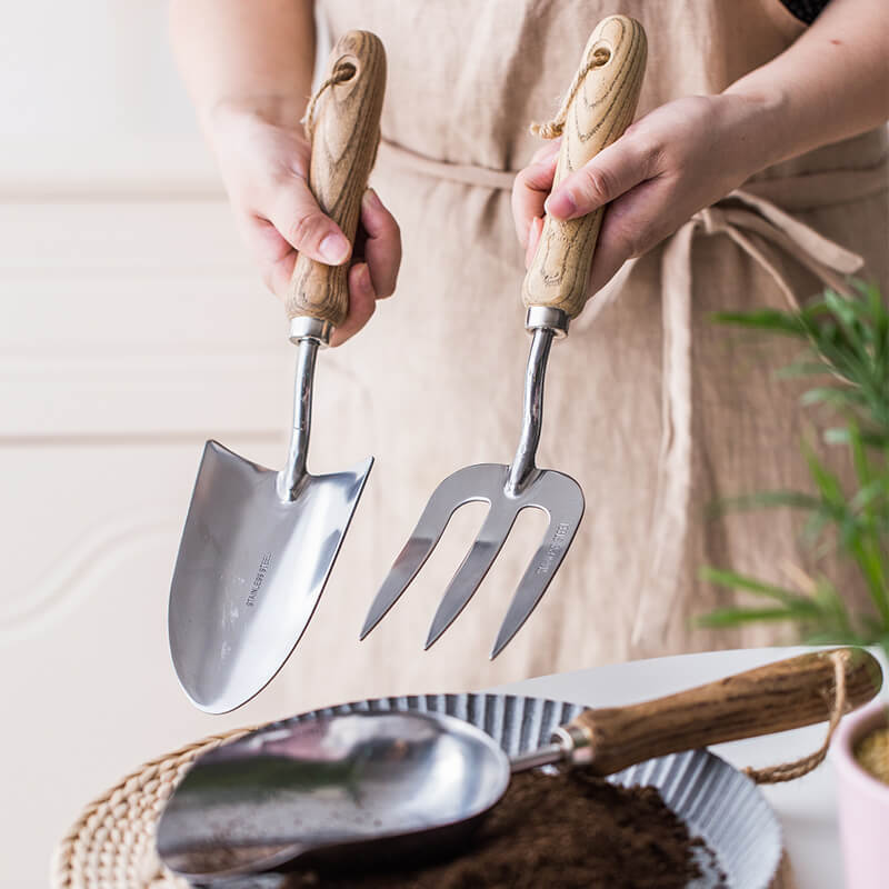 Essential Gardening Tool Set: Stainless Steel Mini Spade & 3-Piece Kit for Planting, Weeding, and Flower Care