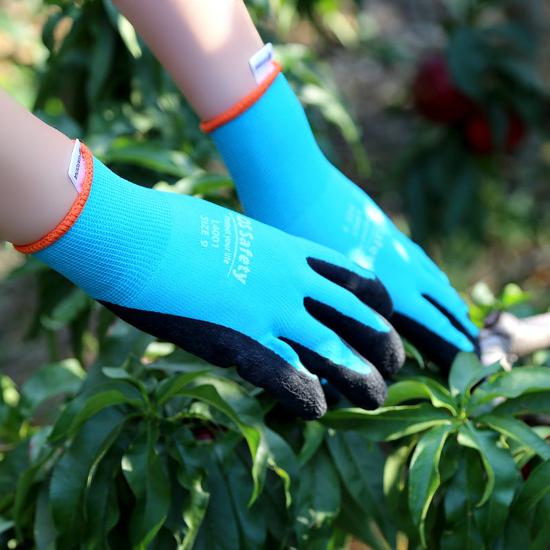 Gardening and Landscaping Protective Gloves with Palm Coating - Horticultural Planting Gloves