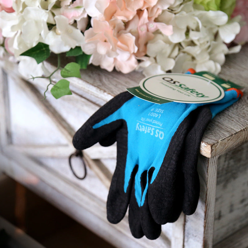 Gardening and Landscaping Protective Gloves with Palm Coating - Horticultural Planting Gloves