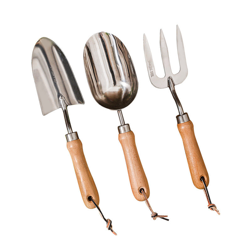 Essential Gardening Tool Set: Stainless Steel Mini Spade & 3-Piece Kit for Planting, Weeding, and Flower Care